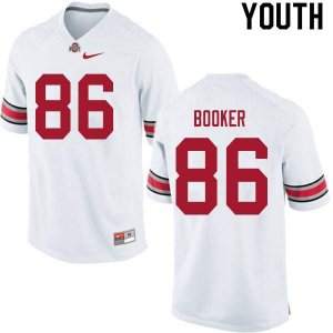 Youth Ohio State Buckeyes #86 Chris Booker White Nike NCAA College Football Jersey Original JMQ2344UA